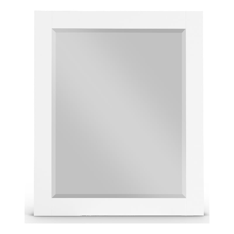 Meridian Furniture Monad White Mirror