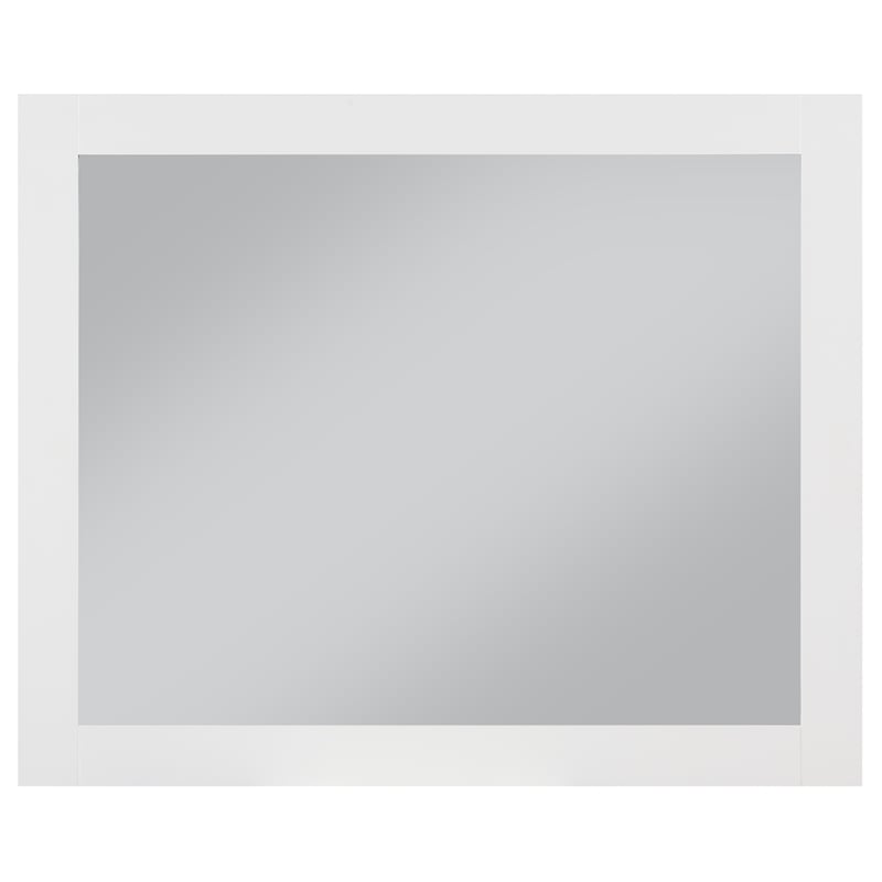 Meridian Furniture Monad White Mirror