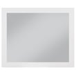 Meridian Furniture Monad White Mirror