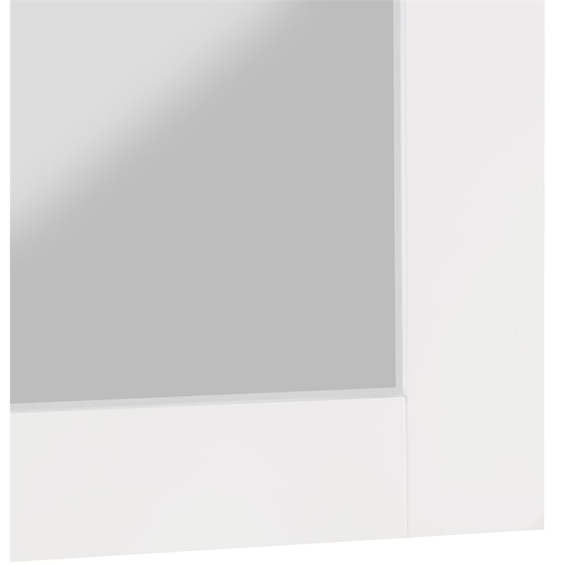 Meridian Furniture Monad White Mirror