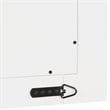 Meridian Furniture Monad White Mirror