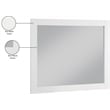 Meridian Furniture Monad White Mirror