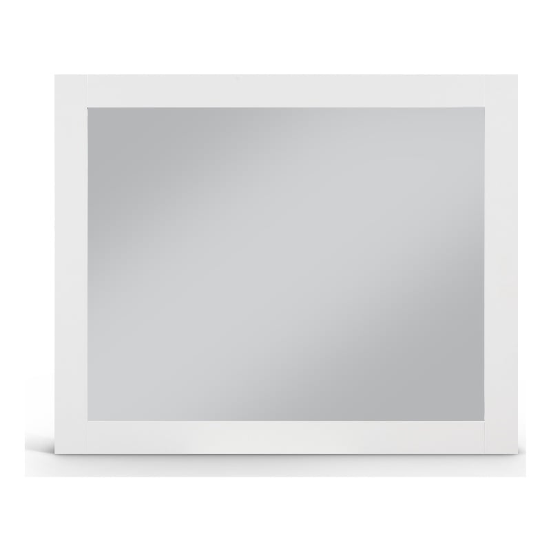Meridian Furniture Monad White Mirror