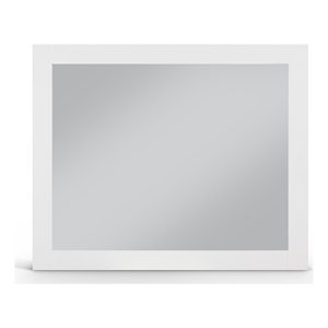Meridian Furniture Monad White Mirror