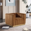 Meridian Furniture Marlon Saddle Velvet Chair