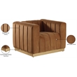 Meridian Furniture Marlon Saddle Velvet Chair