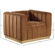Meridian Furniture Marlon Saddle Velvet Chair