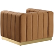Meridian Furniture Marlon Saddle Velvet Chair