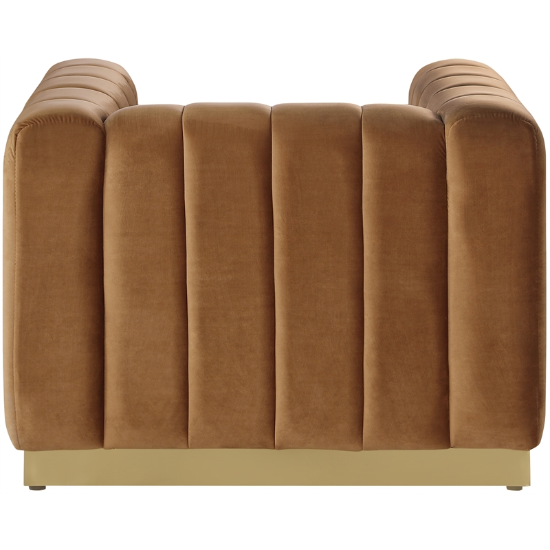 Meridian Furniture Marlon Saddle Velvet Chair