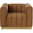 Meridian Furniture Marlon Saddle Velvet Chair