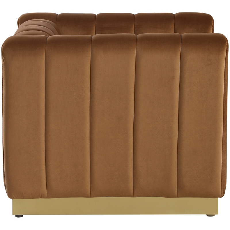 Meridian Furniture Marlon Saddle Velvet Chair