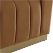 Meridian Furniture Marlon Saddle Velvet Chair