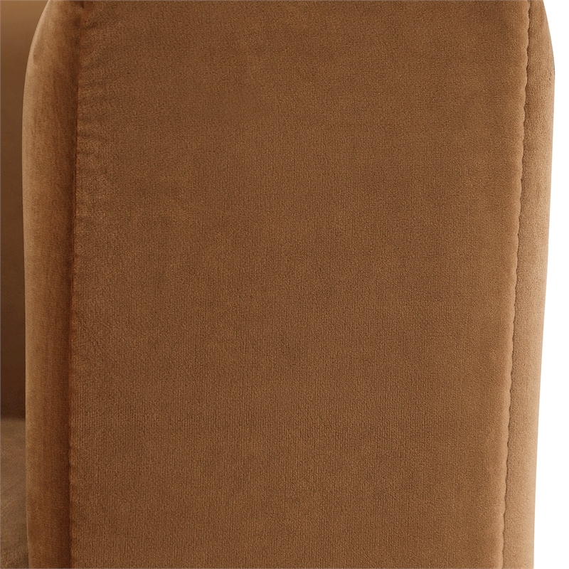 Meridian Furniture Marlon Saddle Velvet Chair