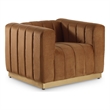 Meridian Furniture Marlon Saddle Velvet Chair
