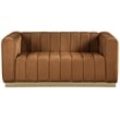 Meridian Furniture Marlon Saddle Velvet Loveseat