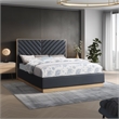 Meridian Furniture Casa Black Vegan Leather King Bed