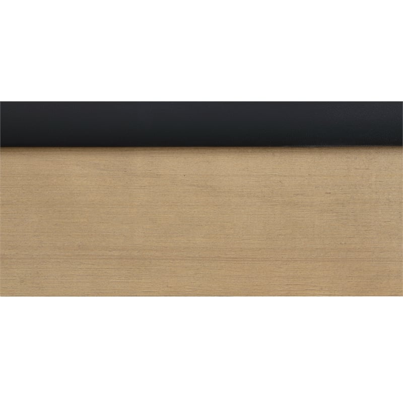 Meridian Furniture Casa Black Vegan Leather Queen Bed