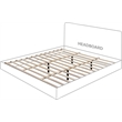 Meridian Furniture Casa Cream Vegan Leather King Bed