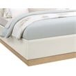Meridian Furniture Casa Cream Vegan Leather Queen Bed