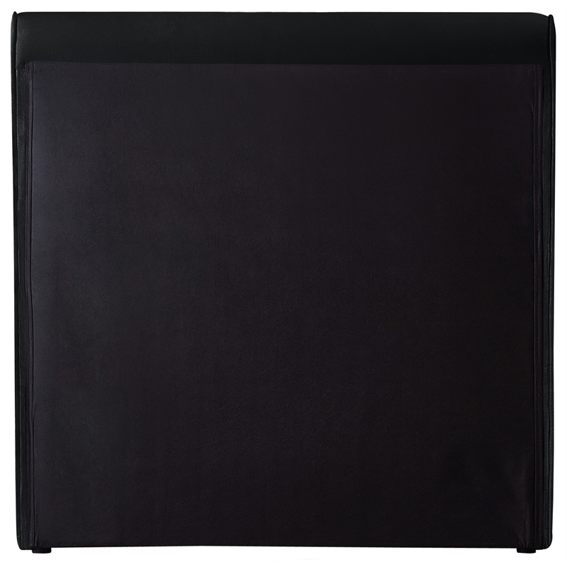 Meridian Furniture Sloan Black Velvet Twin Bed