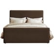 Meridian Furniture Sloan Brown Velvet King Bed