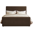 Meridian Furniture Sloan Brown Velvet Queen Bed