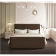 Meridian Furniture Sloan Brown Velvet Queen Bed