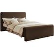 Meridian Furniture Sloan Brown Velvet Queen Bed