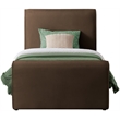 Meridian Furniture Sloan Brown Velvet Twin Bed
