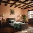 Meridian Furniture Sloan Brown Velvet Twin Bed