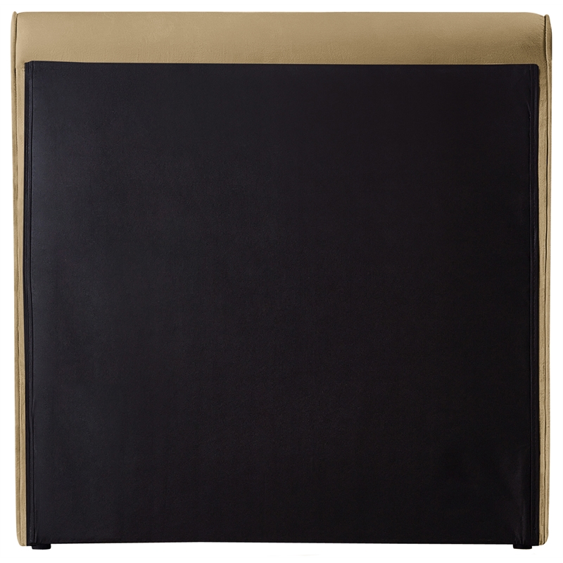 Meridian Furniture Sloan Camel Velvet Twin Bed