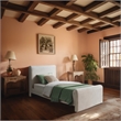 Meridian Furniture Sloan Cream Velvet Twin Bed