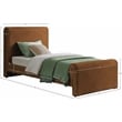 Meridian Furniture Sloan Saddle Velvet Twin Bed