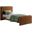 Meridian Furniture Sloan Saddle Velvet Twin Bed