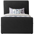 Meridian Furniture Stylus Black Boucle Fabric Twin Bed