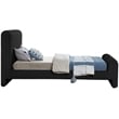Meridian Furniture Stylus Black Boucle Fabric Twin Bed