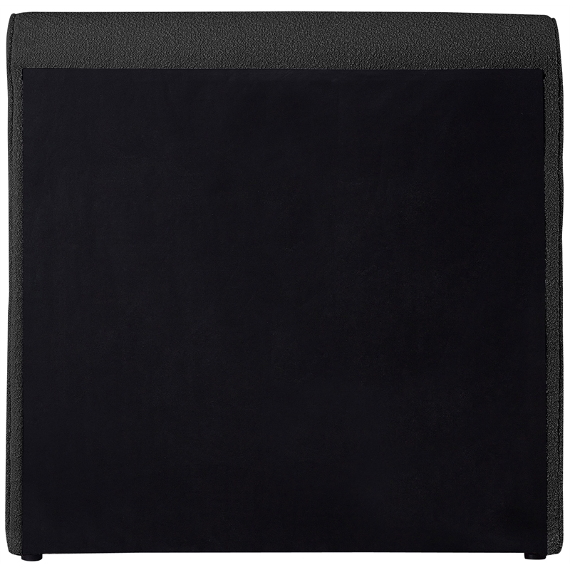 Meridian Furniture Stylus Black Boucle Fabric Twin Bed