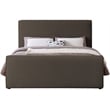 Meridian Furniture Stylus Brown Boucle Fabric Full Bed