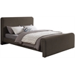 Meridian Furniture Stylus Brown Boucle Fabric Full Bed