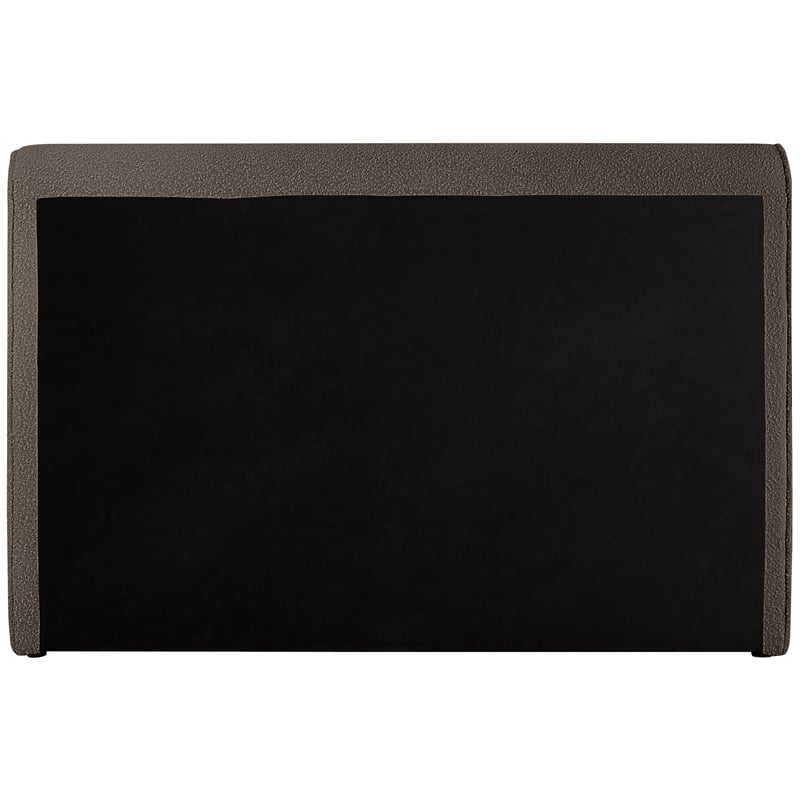 Meridian Furniture Stylus Brown Boucle Fabric King Bed