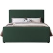 Meridian Furniture Stylus Green Boucle Fabric Full Bed