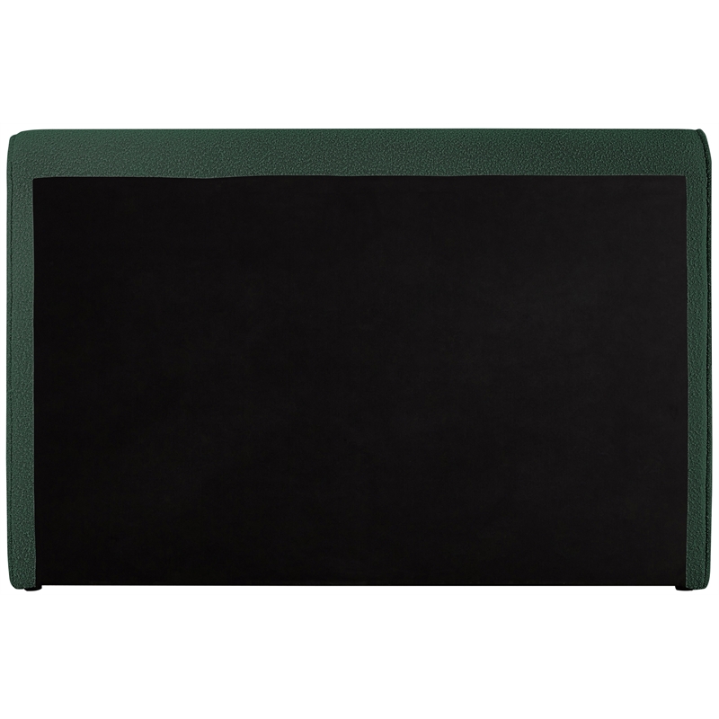Meridian Furniture Stylus Green Boucle Fabric Full Bed
