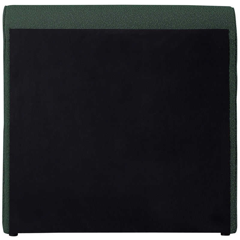 Meridian Furniture Stylus Green Boucle Fabric Twin Bed