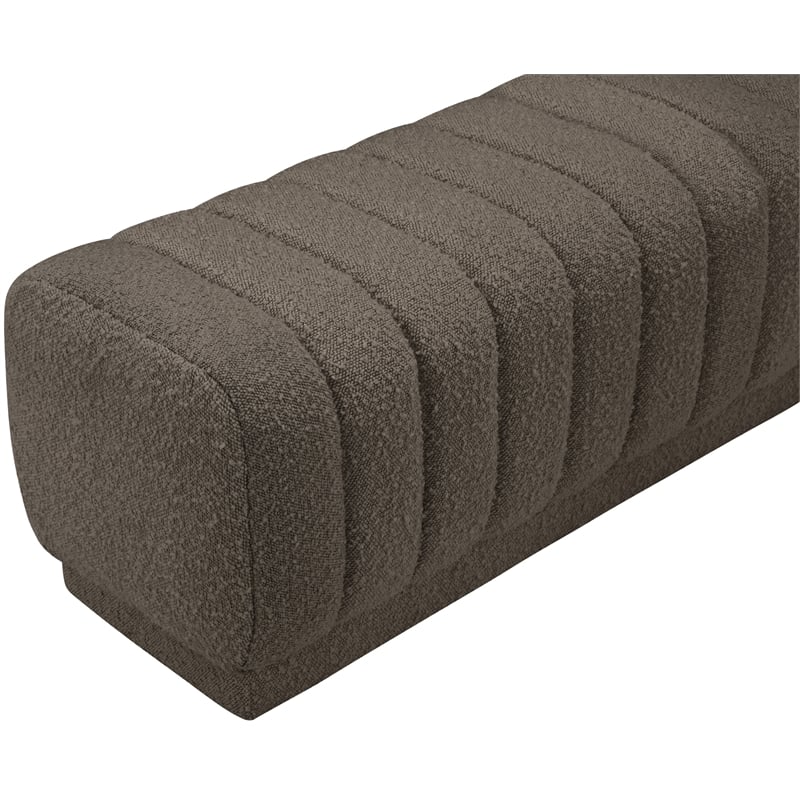Meridian Furniture Heathrow Brown Ottoman/Bench