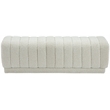 Meridian Furniture Heathrow Cream Ottoman/Bench
