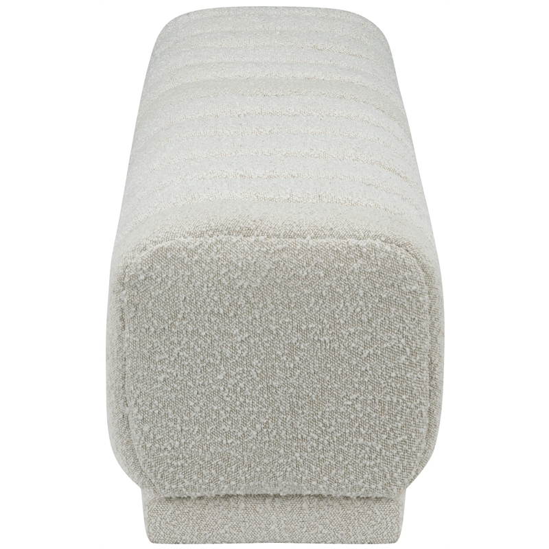Meridian Furniture Heathrow Cream Ottoman/Bench