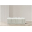Meridian Furniture Heathrow Cream Ottoman/Bench