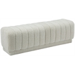 Meridian Furniture Heathrow Cream Ottoman/Bench