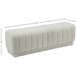 Meridian Furniture Heathrow Cream Ottoman/Bench