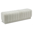 Meridian Furniture Heathrow Cream Ottoman/Bench